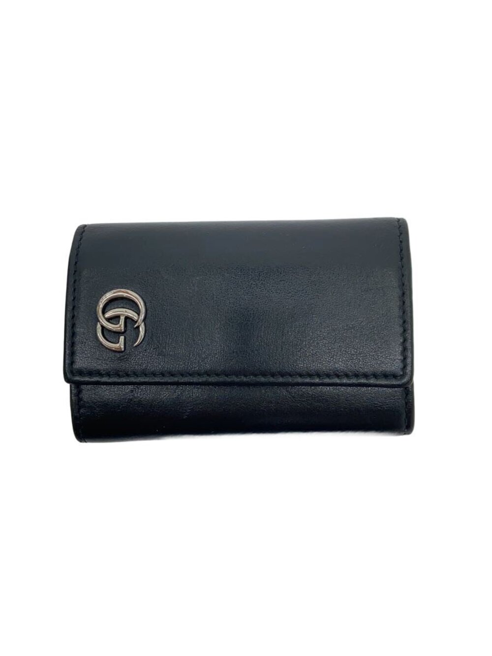 Gucci Key Case Wallet Leather Black 435305 0416
